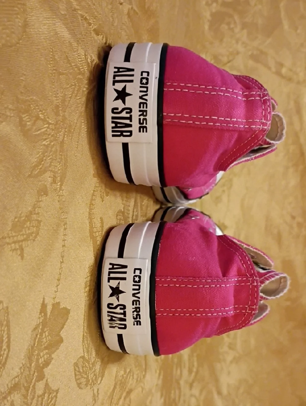 CONVERSE All Star Hot Pink Low Top Canvas Sneakers Women's 11.0 Men's 9.0 - Picture 6 of 11